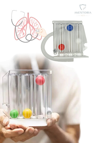 Genel Markalar Triflo Solunum Egzersiz Cihazı Nefes Egzersiz Aleti 3 Top Trif...