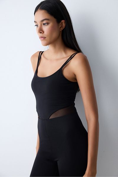 Penti Black Window Detailed Jumpsuit