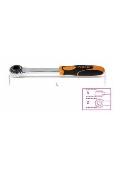 Beta 1/2'' 20/50F Socket Ratchet Handle