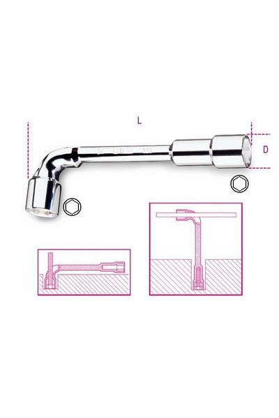 Beta 933 Pipe Wrench 19x19mm