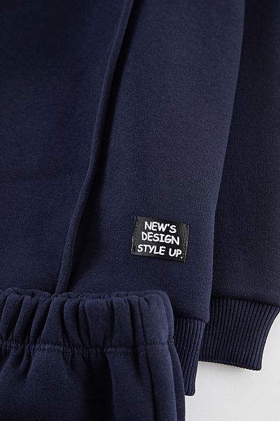 TRENDYOLKIDS Navy Blue Boy's Color Block Knitted Bottom-Top Suit Tkdaw25Au00058