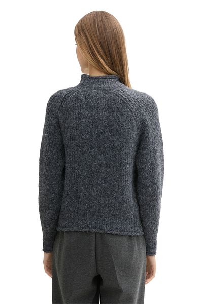 Tom Tailor Denim Chlupatý svetr s výstřihem
