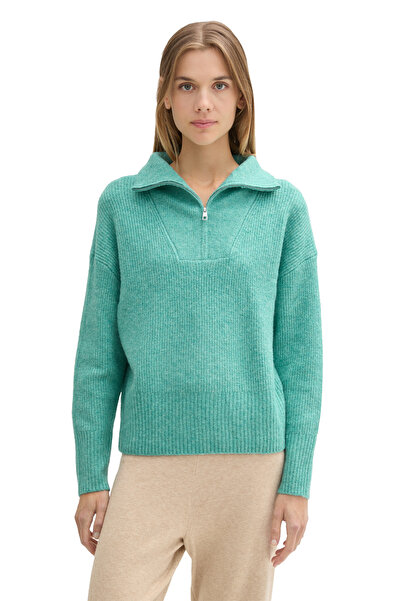 Tom Tailor Denim Troyer cu fermoar confortabil