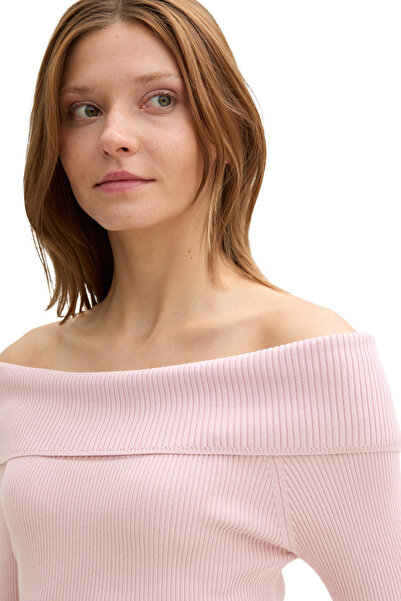 Tom Tailor Denim carmen bordás pulóver