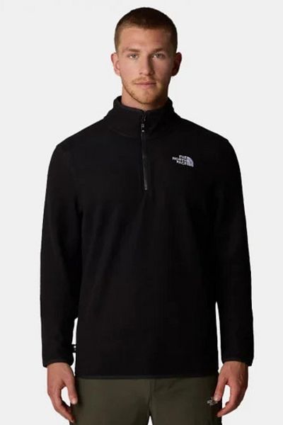 THE NORTH FACE Ανδρικό φούτερ από μαύρο φλις - 100 Glacier (NF0A855W4H01)