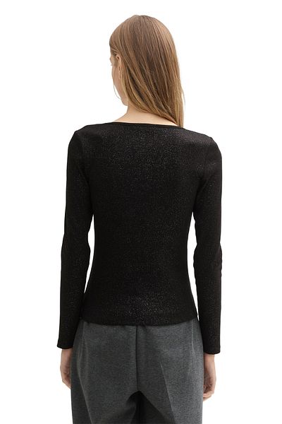 Tom Tailor Denim Tričko s kovovými žebry