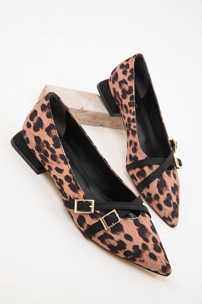 SOHO Klassische Damenschuhe mit Absatz und Leopardenmuster – 19764