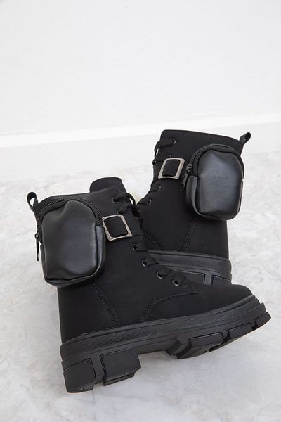 SOHO Schwarze, matte Kinderstiefel und Stiefeletten 19837