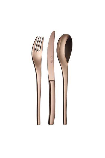 Aryıldız Jazz Titanium Bronze 36 Pieces 6 Person Cutlery Set
