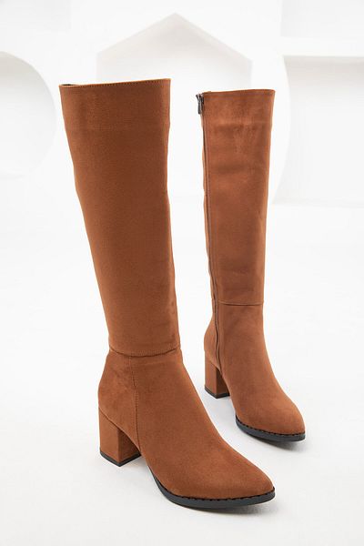 SOHO Tan Suede Γυναικείες Μπότες 18348