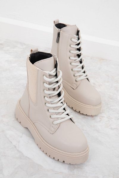 SOHO Beige Kids Boots - 19858 Model Bootie