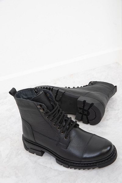 SOHO Black Genuine Leather Men's Boots & Booties 19864