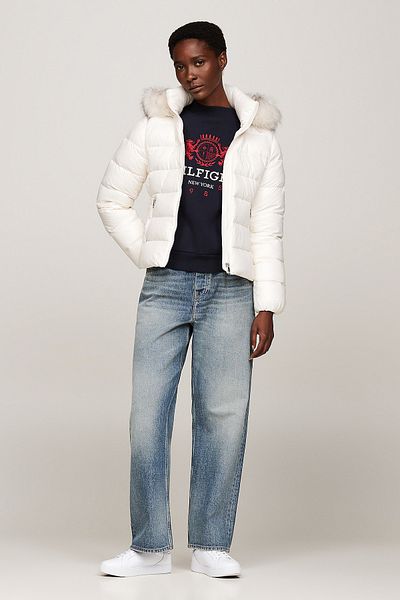 Tommy Hilfiger Gloss down Tyra Jkt with Fur