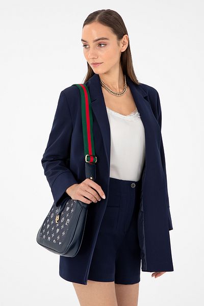 Pierre Cardin Geantă de umăr din denim neagră - 05PO24K1983