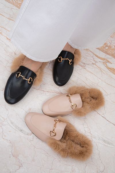 SOHO Women's Black Slippers 19899