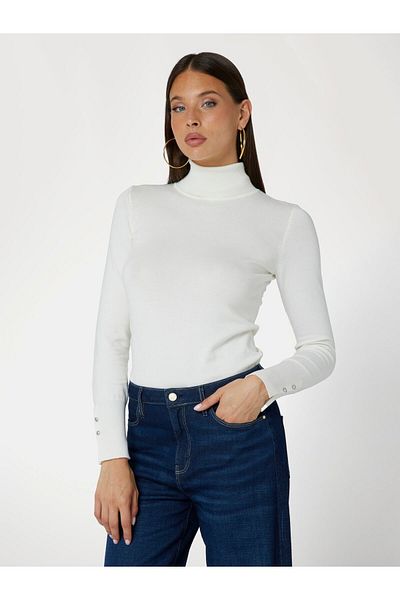 Guess PAULE TN LS SWEATER - ECO VISCOSE POLY HOLLY YARN
