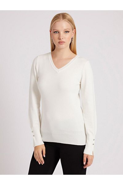 Guess Gena Vn Ls Swtr - Eco Viskose Poly Holly Yarn