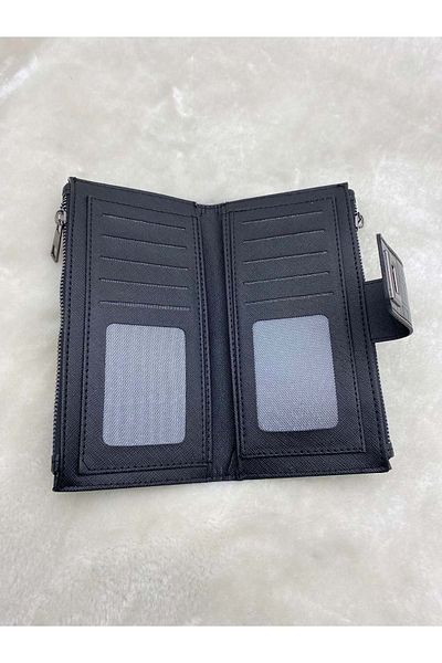 ÇİĞDEM KUNDURA Black Large Size Crocus Women's Wallet