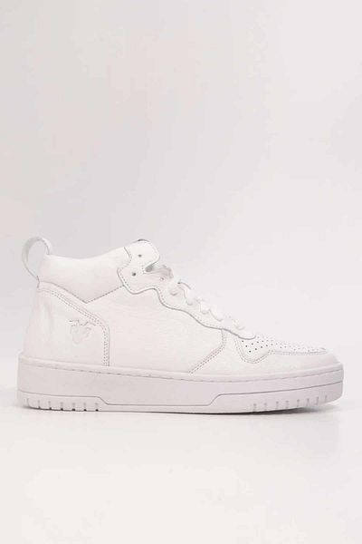 rekorsport Air Forcev Mid V2 Hakki Δερμάτινα Ανδρικά Casual Αθλητικά Παπούτσια Rs-6005 λευκά