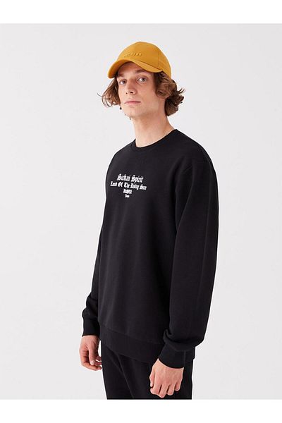 LC Waikiki Crew Neck Long Sleeve Printed Men's Sweatshirt