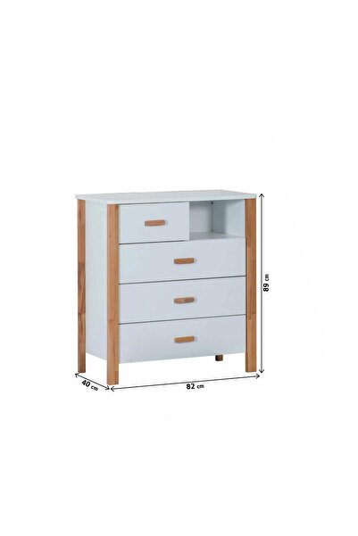 Bubuhome Myhouse Bebek Odası Takımı ( 2 Kapaklı Dolap Büyüyebilen Beşik Raflı Çamaşırlık )