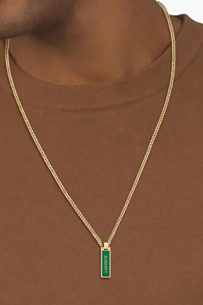 Lacoste Jewel Lacj2040325 Erkek Gold Kolye Lacj2040325