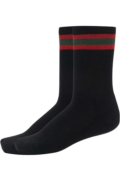 Urban Classics Accessoires Gestreifte Sportsocken 2er-Pack