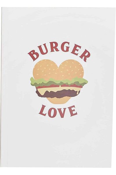Mister Tee Accessories Burger Love Exercise Book 2-pack