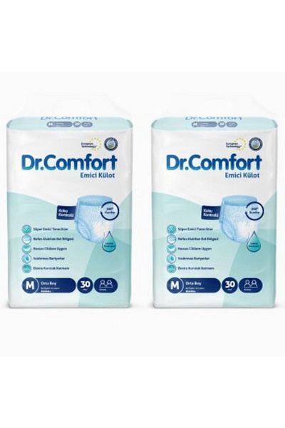 Dr.Comfort Adult Absorbent Panties Medium 30 Pieces 2 Packs 60 Pieces