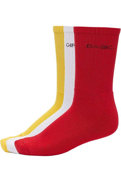 Urban Classics Unisex Wording Socks 3-pack