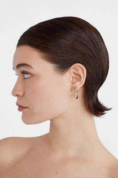 Stradivarius Set of 6 pairs of basic earrings