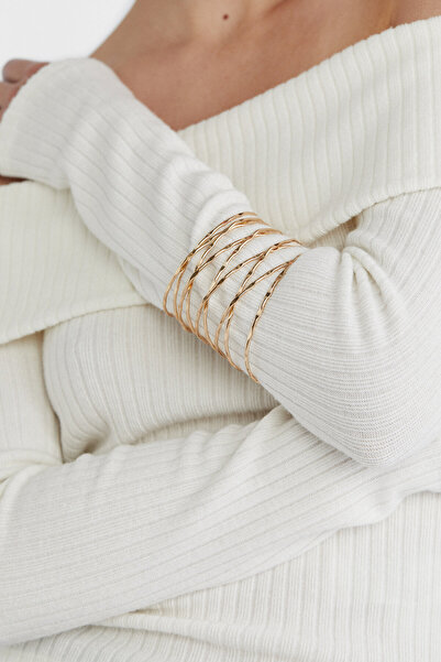 Stradivarius Crossover rigid round arm cuff
