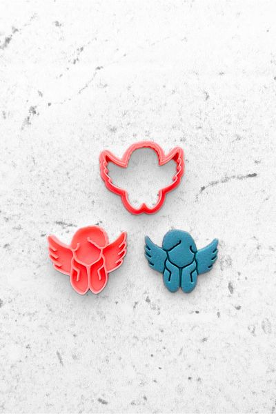 WE3D Cute Angel Polymer Clay Ceramic Plasticine Mold Set 3X3,5Cm