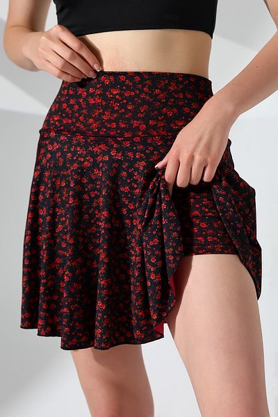 aykum Women's High Waist Skirt with Shorts Beach & Sports Skirt, Flexible Fabric
