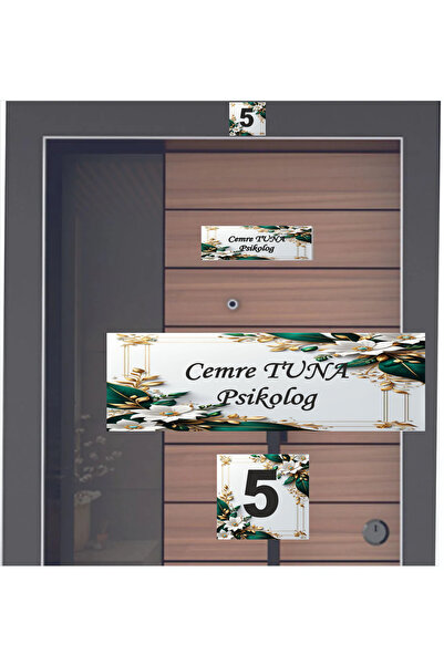 sıradışıhediyem set modern de plăcuțe de identificare pentru uși, de nouă gen...