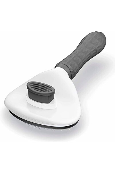 Busstier Automatic Cleaning Cat and Dog Comb (Grey) - Practical and Ergonomic Comb