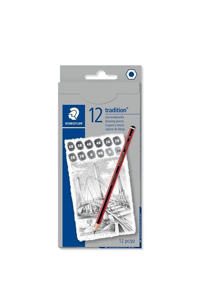 Staedtler Set of 12 Traditional Graduated Pencils - 110 C12-1