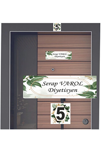 sıradışıhediyem μοντέρνο σετ πινακίδων ονομάτων πόρτας νέας γενιάς, πολύχρωμο...