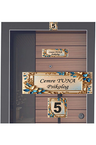 sıradışıhediyem modern yeni nesil renkli metal kapı isimliği meslek isimliği ...