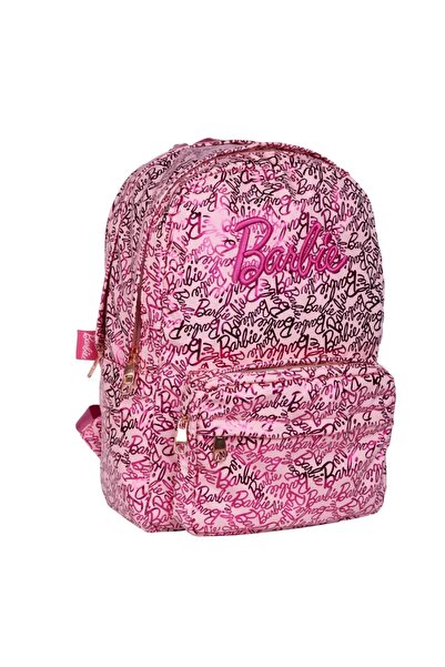 Barbie Tmn 592871 Okul Sırt Çantası 2695 Parlak Pembe Yazılı