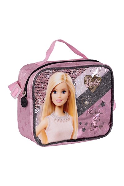 Barbie TMN 592834 OMUZ ASKILI TEK GÖZLÜ BESLENME ÇANTASI 2675 PEMBE-SİYAH
