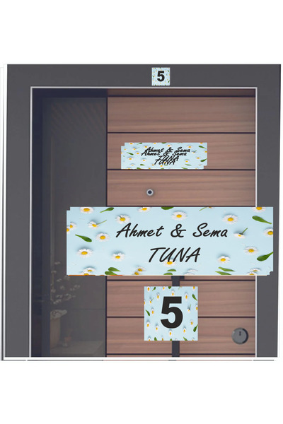 sıradışıhediyem set modern de plăcuțe de identificare pentru uși, de nouă gen...