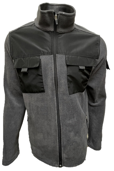 Polviton Men's Tactical Softshell Fleece Jacket - Smoked Flece