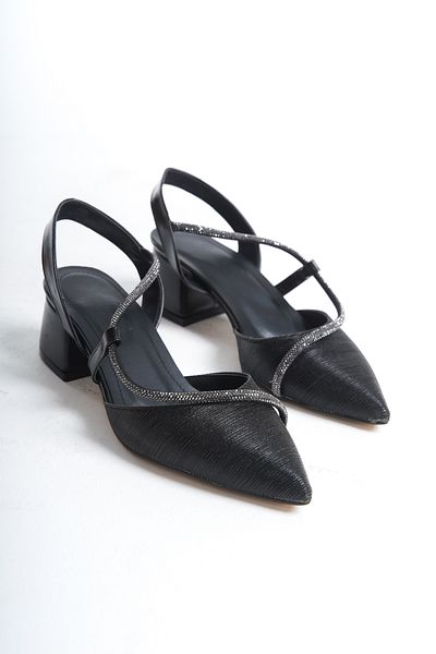 mor ayakkabı Pantofi De Seara De 9 cm De Dama Si Geanta Neagra