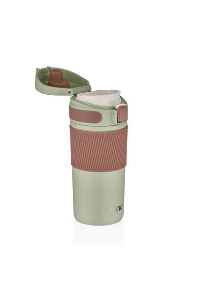 TKK Vagonlife T2001 Steel Thermos Mug with Strainer 450 ml Green