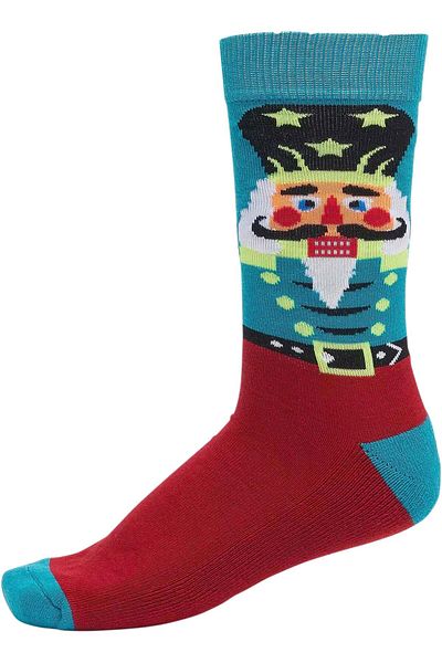 Urban Classics Unisex Christmas Nutcracker Socks 3-Pack