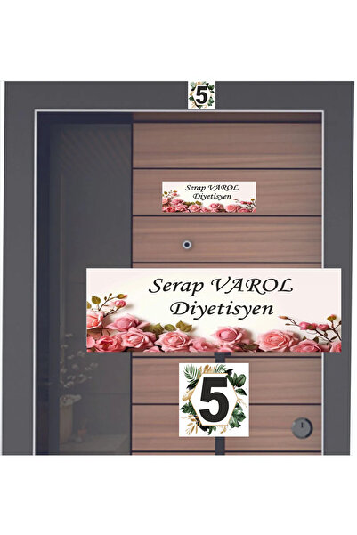 sıradışıhediyem set modern de plăcuțe de identificare pentru uși, de nouă gen...