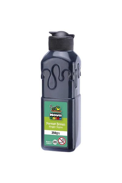 Nova Color Nc-445 Black Finger Paint - 250 gr