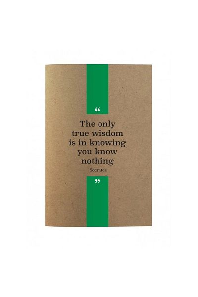 DEFFTER Kraft Quotes for Socrates - Thinkers / Socrates Kraft Quotes Cardboard K