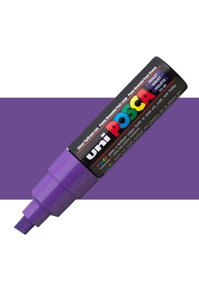 UNİ-BALL Uni Posca Water Based Poster Marker Pc-8K 8.0 mm Purple